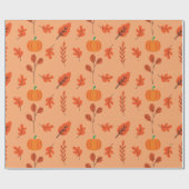 Gemütliches Fall - Nahtloses Umschlagpapier mit Bl Geschenkpapier (Flach)