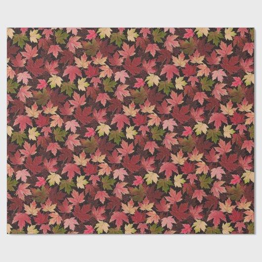 Gemütliches fallendes Blätter Jeden Anlaß Wrapping Geschenkpapier (Flach)