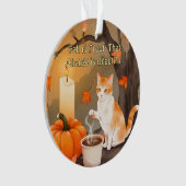 Gemütliches Fallkat mit pumpenneutraler Farbe Ornament (Vorderseite)