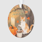 Gemütliches Fallkat mit pumpenneutraler Farbe Ornament (Vorderseite)