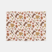 Gemütliches Fallmuster Fleecedecke (Vorderseite (Horizontal))