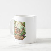 Gemütliches Faultier mit Kaffee und Bitte nicht st Kaffeetasse (Vorderseite Links)