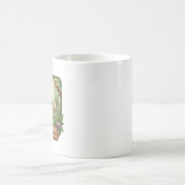 Gemütliches Faultier mit Kaffee und Bitte nicht st Kaffeetasse (Mittel)
