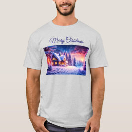 Gemütliches Ferienhaus im Winter Wunderland T - Sh T-Shirt
