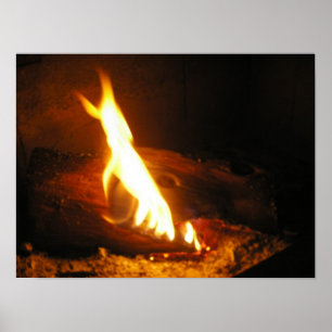 Gemütliches Feuer-Plakat Poster