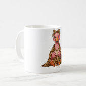 Gemütliches Flamingo-Herbstgefühl-Geschenk individ Kaffeetasse (Vorderseite Links)