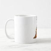 Gemütliches Flamingo-Herbstgefühl-Geschenk individ Kaffeetasse (Links)