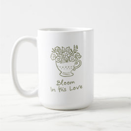 Gemütliches florales christliches Ermutigungsgesch Kaffeetasse