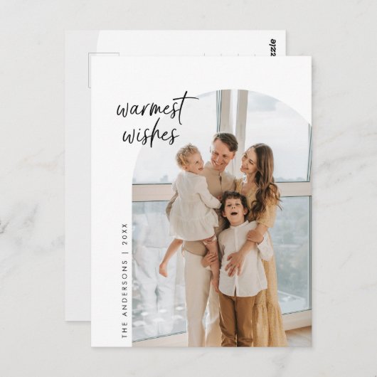 Gemütliches Foto, Bogenrahmen Postkarte (Vorne/Hinten)