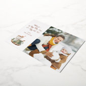 Gemütliches Foto Folieneinladung (Gedreht)