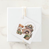 Gemütliches Foto Personalisiert Weihnachten Geschenkanhänger (Beispiel)