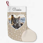 Gemütliches Foto Weihnachten Kleiner Weihnachtsstrumpf (Vorderseite)