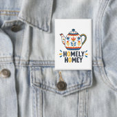 Gemütliches, gemütliches Teekessel-Design Button (Insitu)