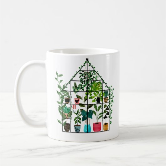 Gemütliches Gewächshaus Kaffeetasse (Links)