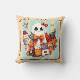 Gemütliches Ghost-Patchwork-Quilt - Halloween & Fa Kissen