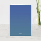 Gemütliches Gingerbrot-Haus Feiertagskarte (Rückseite)