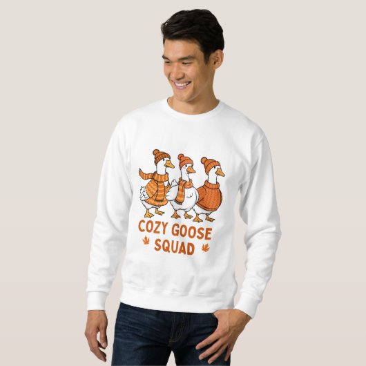 Gemütliches Goose Squad Strickstil Sweatshirt (Vorne ganz)