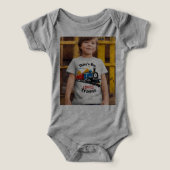 Gemütliches graues Baby-Kleid für ultimativen Komf (Design Vorderseite)