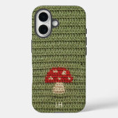 Gemütliches Häkelpilz-Garn Individuelle Namen Init Case-Mate iPhone Hülle (Rückseite)