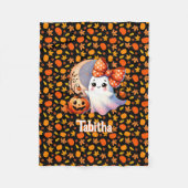 Gemütliches Halloween Baby Blanket Name Niedlich G Fleecedecke (Vorderseite)