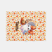 Gemütliches Halloween Baby Blanket Name Niedlich G Fleecedecke (Vorderseite (Horizontal))