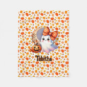 Gemütliches Halloween Baby Blanket Name Niedlich G Fleecedecke (Vorderseite)
