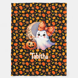 Gemütliches Halloween Baby Blanket Name Niedlich G Fleecedecke