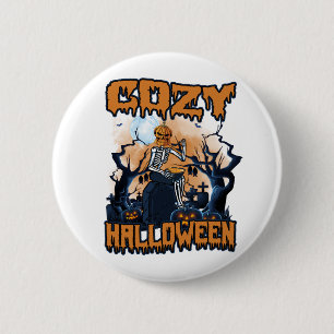 Gemütliches Halloween Button