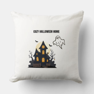 Gemütliches Halloween-Heim Spukhaus-Wurfkissen Kissen
