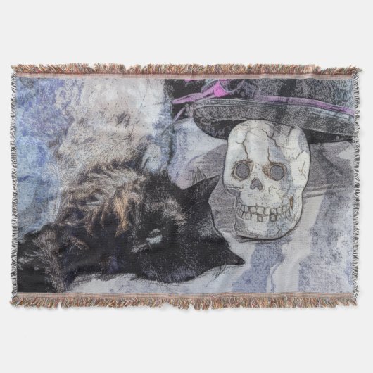 Gemütliches Halloween-Krötenblanket Decke (Vorderseite)