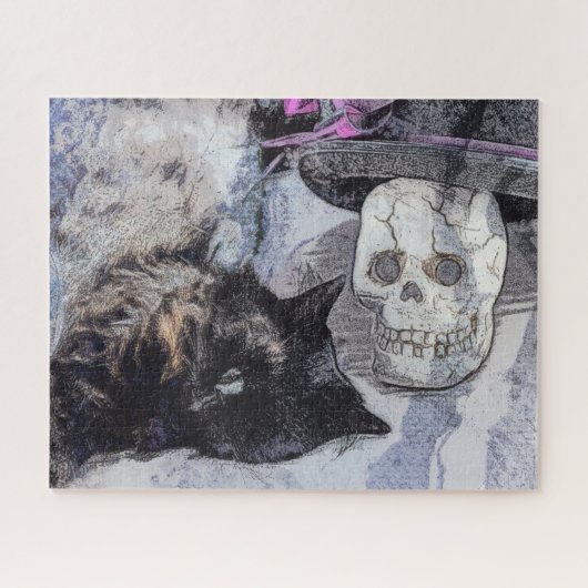 Gemütliches Halloween Puzzle (Horizontal)