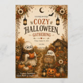 Gemütliches Halloween-Treffen Einladung (Vorderseite)