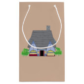 Gemütliches Haus Kleine Geschenktüte (Rückseite)