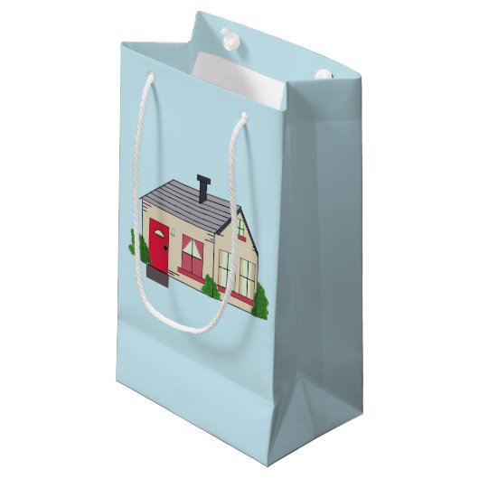 Gemütliches Haus Kleine Geschenktüte (Vorderseite Schrägansicht)