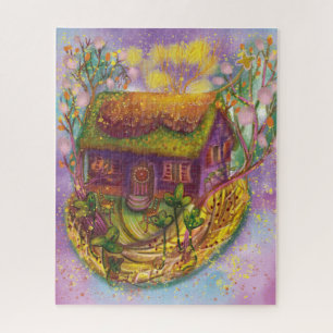 Gemütliches Hausbild Puzzle