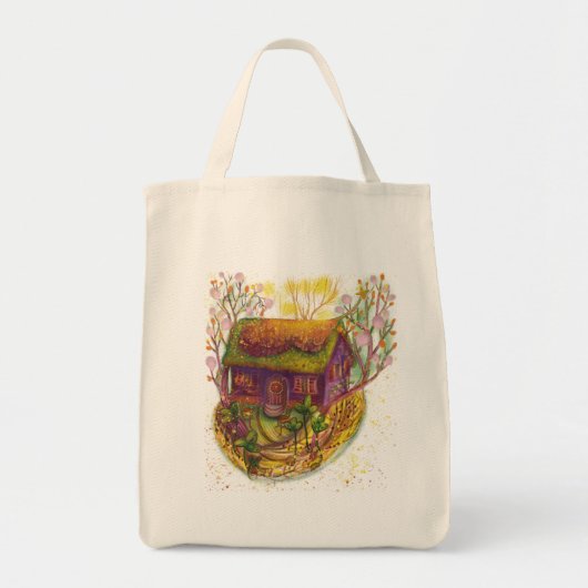 Gemütliches Hausbild Tragetasche (Vorne)