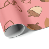 Gemütliches Hazelnut Nahtloses Wrapping Paper zum  Geschenkpapier (Rolleneckpunkt)