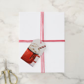 Gemütliches heißes Kokosgeschenk Geschenkanhänger (Mit Garn)