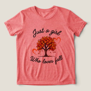 Gemütliches Herbst-Design Tri-Blend Shirt