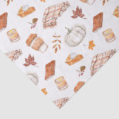 Gemütliches Herbst Essentials Wasserfarben Muster Seidenpapier (Ausschnitt)