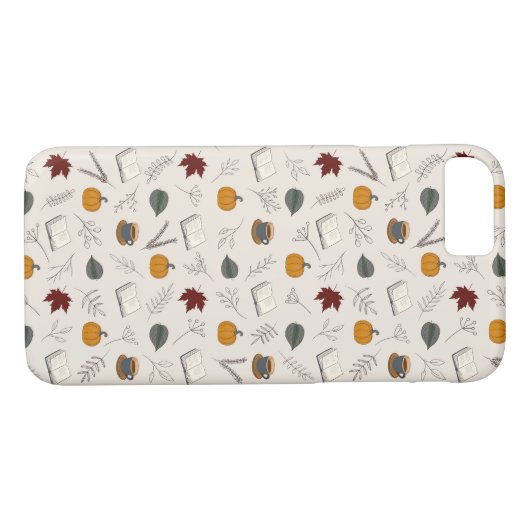 Gemütliches Herbst-gemustert Case-Mate iPhone Hülle (Rückseite (Horizontal))