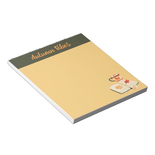 Gemütliches Herbst-Vibes Notizblock (angewinkelt)