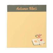 Gemütliches Herbst-Vibes Notizblock (Vorderseite)