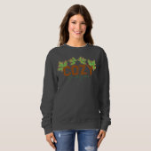 Gemütliches Herbstausdesign Sweatshirt (Vorne ganz)