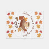 Gemütliches Herbstblanken Fleecedecke (Vorderseite (Horizontal))