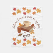 Gemütliches Herbstblanken Fleecedecke (Vorderseite)