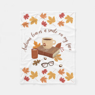 Gemütliches Herbstblanken Fleecedecke