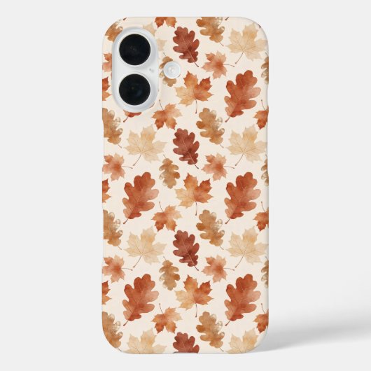 Gemütliches Herbstblattmuster Case-Mate iPhone Hülle (Rückseite)
