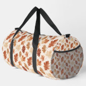 Gemütliches Herbstblattmuster Duffle Bag (Rechte Ecke)