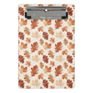 Gemütliches Herbstblattmuster Mini Klemmbrett